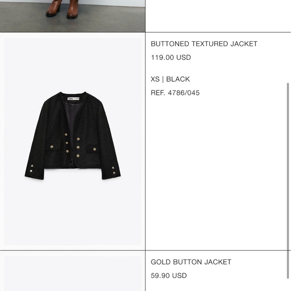 Zara Tweed Jacket - Picture 2 of 3